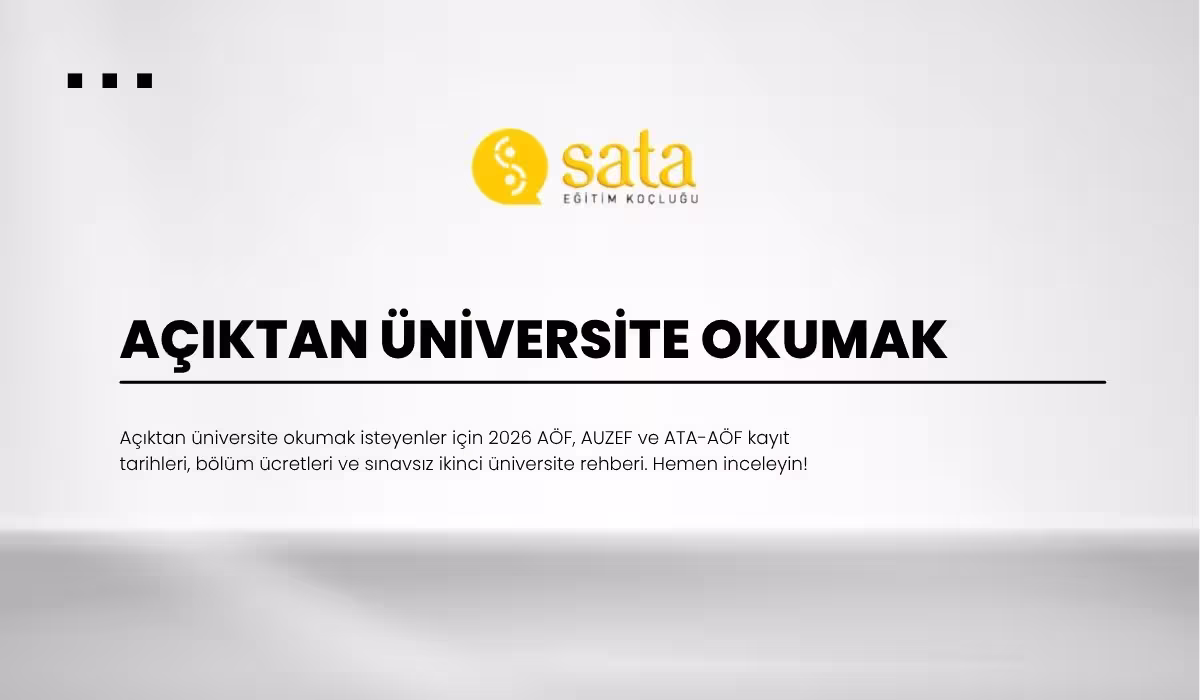 Açıktan Üniversite Okumak